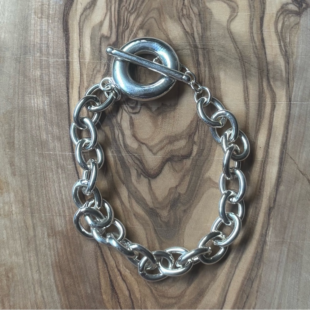 Chunky Silver Chain Bracelet
